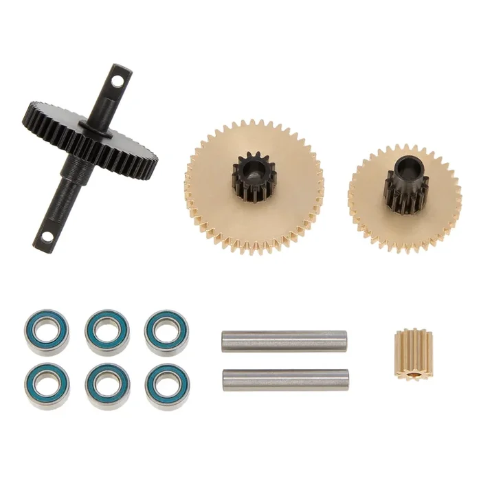 MEUS RACING Steel Low Range Transmission Gear Set Upgrade Parts for TRX-4M TRX4M Bronco Defender 1/18 RC Crawler Car (40.3:1)