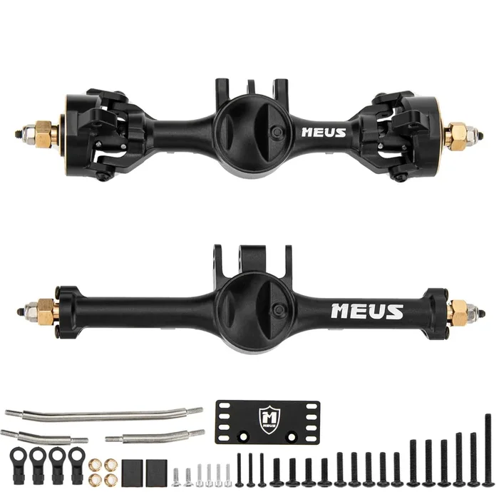 MEUS Racing TRX4M Metal V2 Isokinetic Front & Rear axles with Adjustable Servo Mount for 1/18 TRX4M RC Crawler