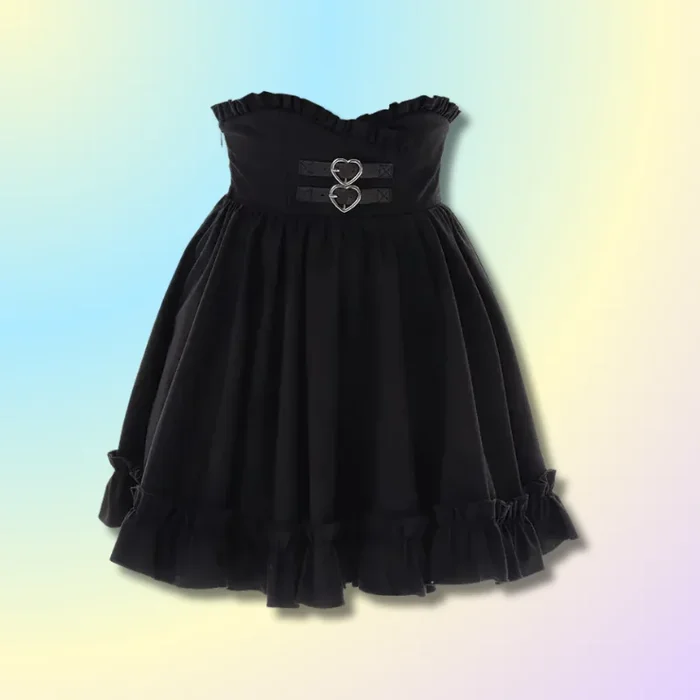 Mini Jupe Noir Harajuku