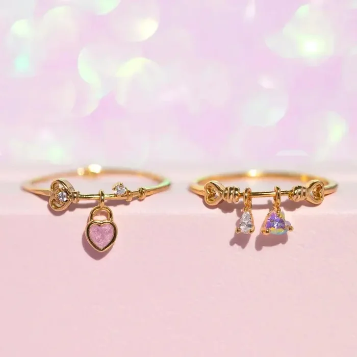 Mini Love Heart Adjustable Ring