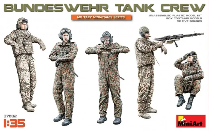 MiniArt 37032 1/35 Bundeswehr Tank Crew Figures Model Kit