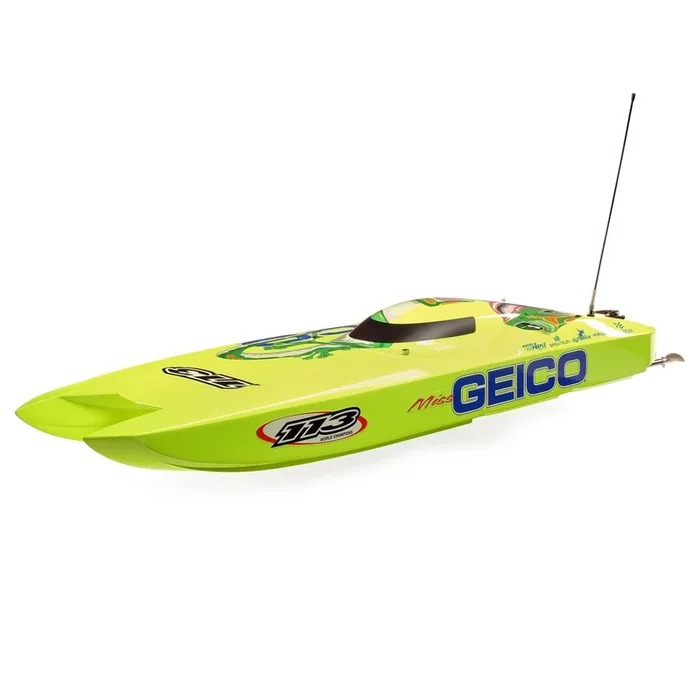 Miss GEICO Zelos 36″ Twin Brushless Catamaran RTR