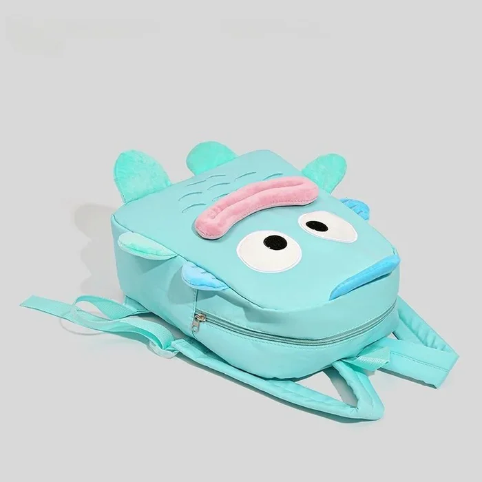 Mochila Adorável de Palhaço para Crianças – Design de peixes divertidos com tiras ajustáveis