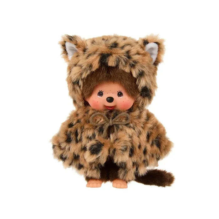 Monchhichi Girl – Leopard Hood Plush Toy