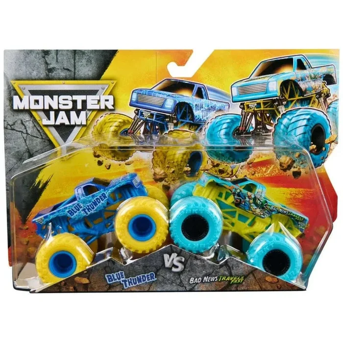 Monster Jam – 1:64 Series 33 – Blue Thunder VS Bad News Travels Fast