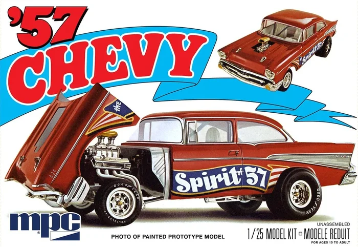 MPC 904 1/25 1957 Chevy Spirit of 57 Gasser Car Skill Level 2 Model Kit