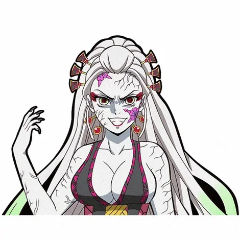 Наклейка Daki Anime Car Decal – Верхний ранг Демон | 12.4×13см винил