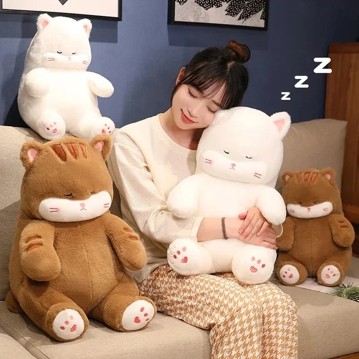 Napping Noodle Cat Plush