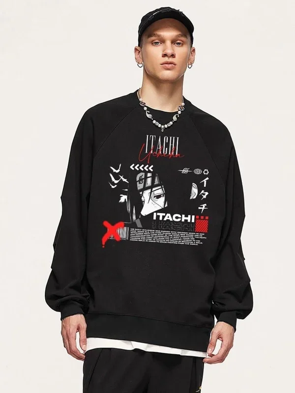 NARUTO Itachi Uchiha Oversized Sweatshirt | Premium Anime Apparel