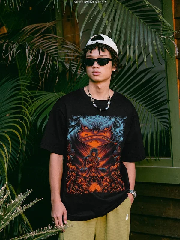 Naruto Jiraiya พร้อมเสื้อยืด Toad | เครื่องแต่งกายอนิเมะพรีเมี่ยม