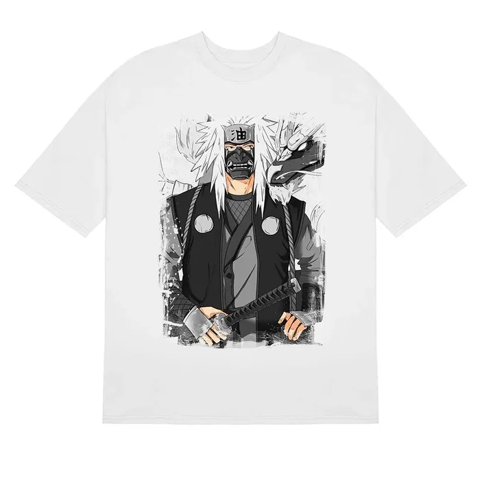 Naruto Jiraiya Samurai T-shirt | Vestuário de anime premium