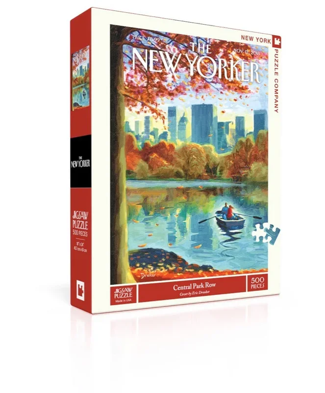 New York Puzzle Company Central Park Row, 500 Piece Jigsaw Puzzle
