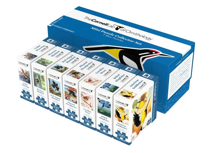 New York Puzzle Company Cornell Birds Mini Puzzle Collector’s Set