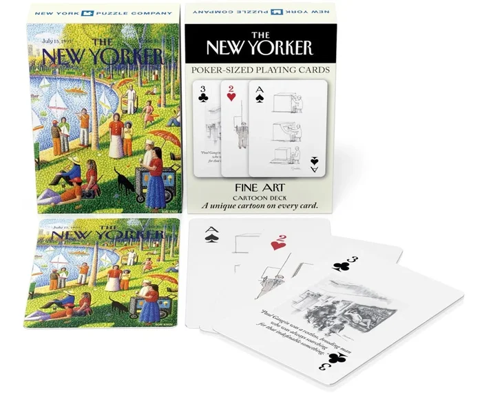 New York Puzzle Company Fine Arts Cartoons Playing Cards