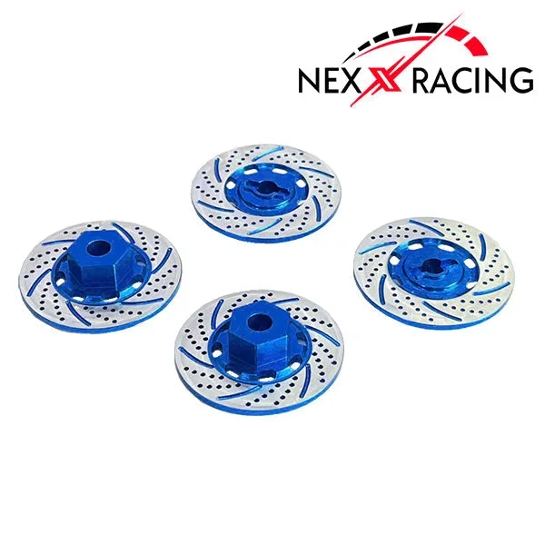 Nexx Racing Brake Rotor +2.5mm Hexes Fit 4-TEC – Blue