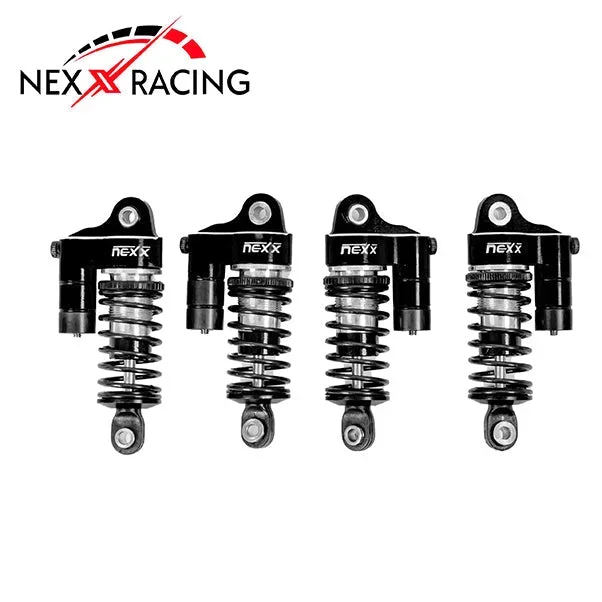 Nexx Racing Reservoir Shocks (4pcs) for Losi 1/12 Nascar – Black