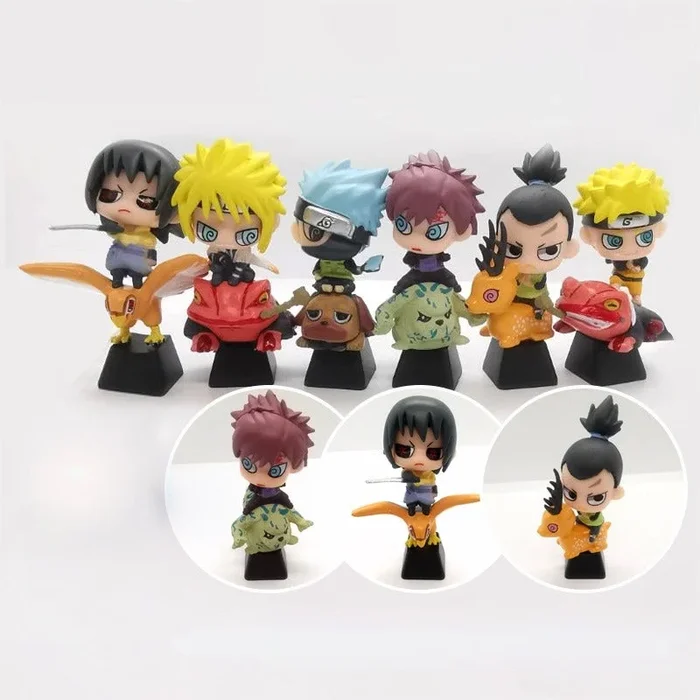 Ninja Masters Tastenkappen-Set – Naruto-Charaktere | Benutzerdefinierte Tastenkappen für mechanische Tastaturen