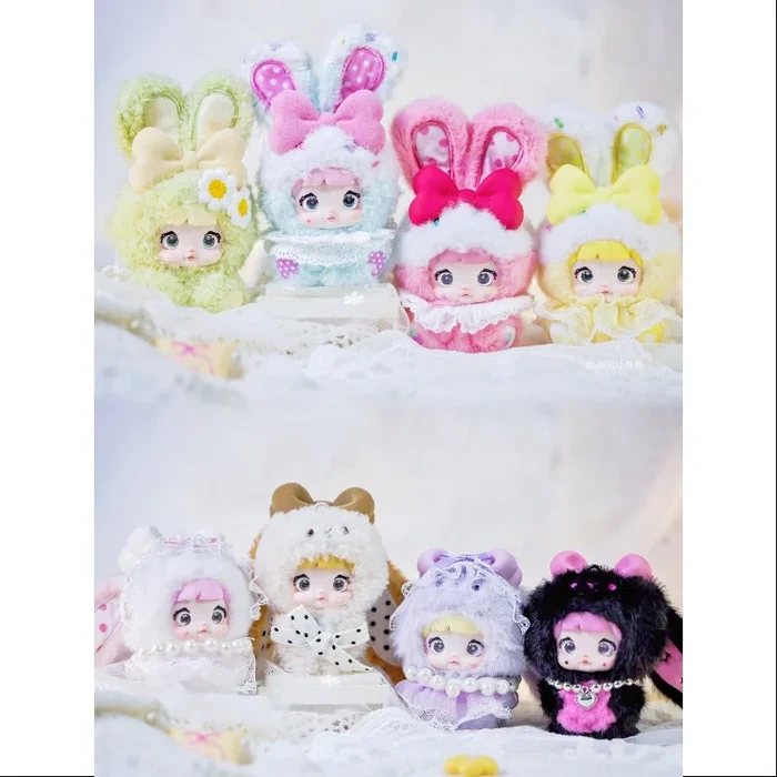 Nommi Baby Sweetheart Bunny Vinyl Plush Pendant Series Whole Set Opened