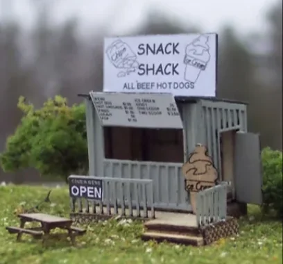 Osborn Model Kits 3072 N Scale Snack Shack Kit