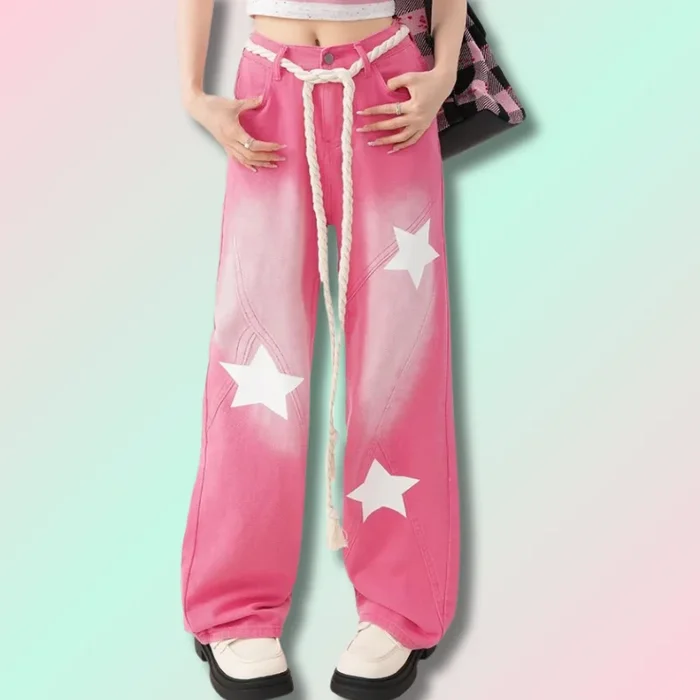 Pantalon Etoiles Kawaii