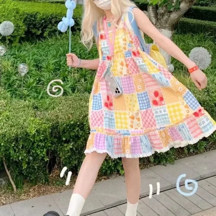 Patch Me If You Can – Colourful Cottagecore Women’s Sundress