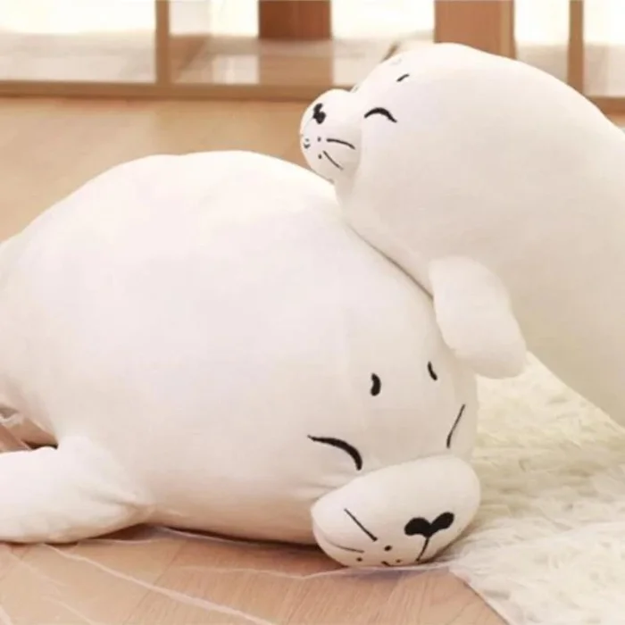 Peluche Kawaii Otarie Blanche