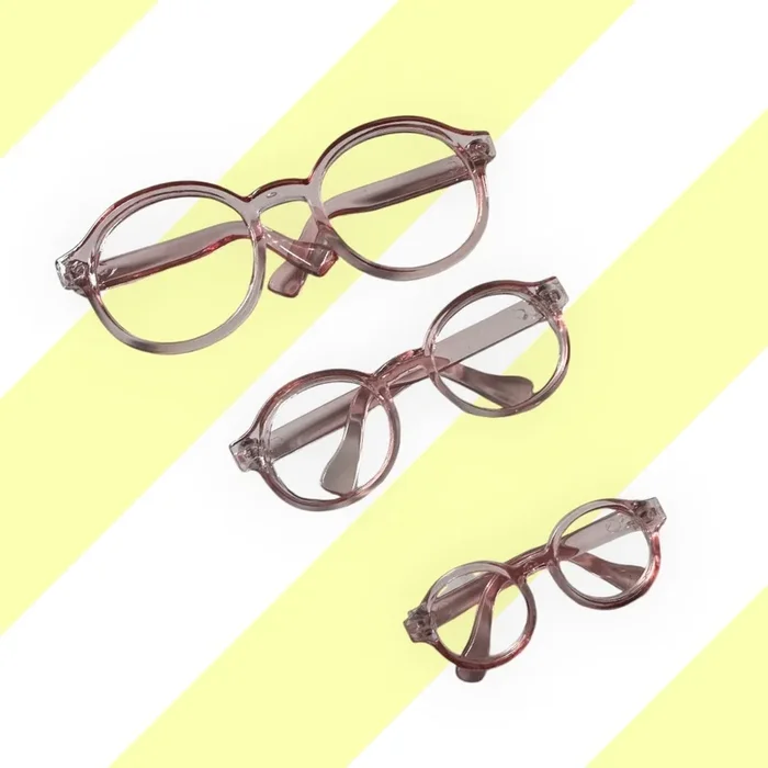 Pink doll glasses