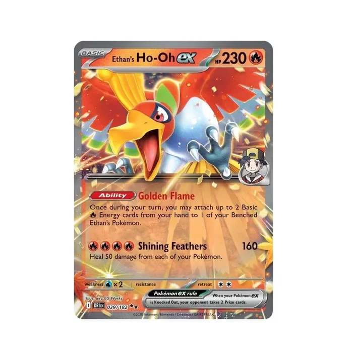 POKEMON Ethan’s Ho-Oh ex (039/182) [Scarlet & Violet: Destined Rivals]