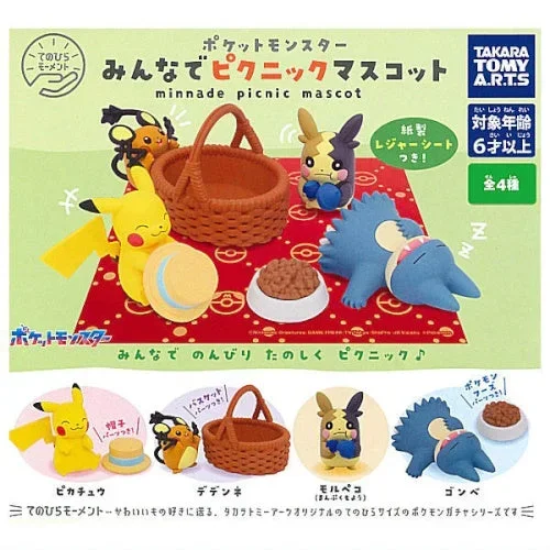Pokemon Palm Moment Minnade Picnic Mascot Takara Tomy 2-Inch Mini-Figure