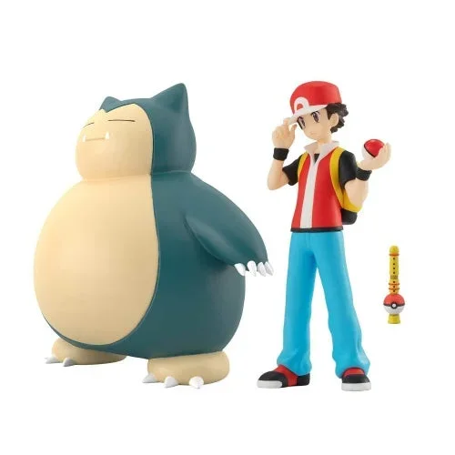 Pokemon Scale World 1/20 Red And Snorlax Premium Bandai Figure Set