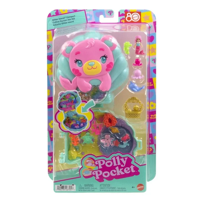 Polly Pocket Pocket World Mermaid Bear Compact