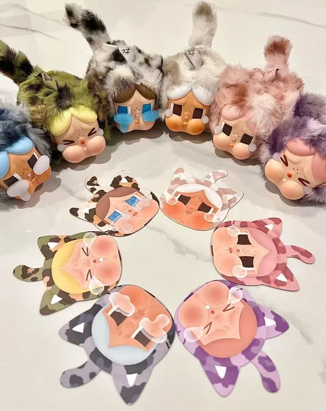 pop mart crybaby 豹豹猫猫系列明盒(复古猫猫)