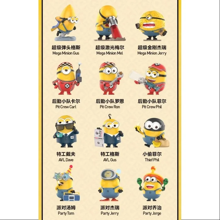 Pop Mart X Minions Illumination’s Despicable Me 4 Series Whole Set Opened