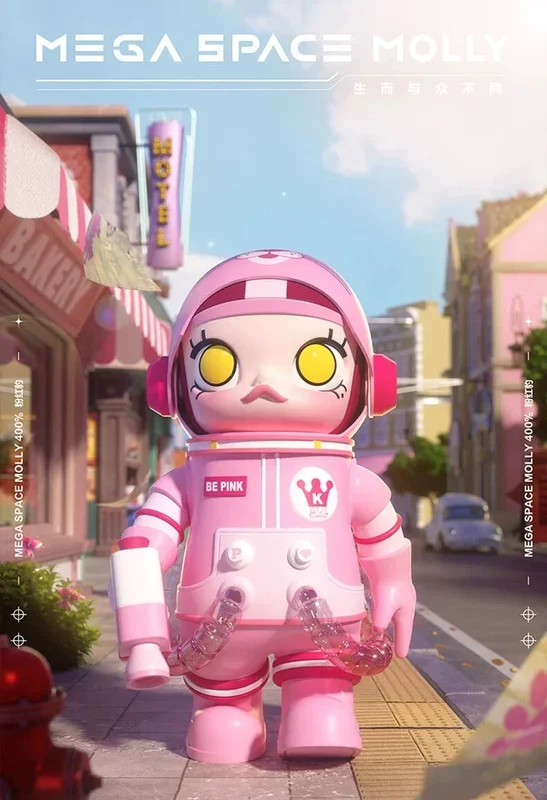 POPMART Mega Collection Series – 400% Space Molly Pink Panther