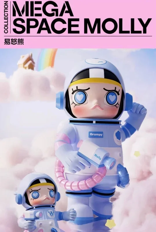 POPMART MEGA SPACE MOLLY Madaling Magalit na Bear 400%+100% Limitadong Set