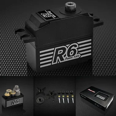POWER HD R6 Coreless Motor 104.0 oz / .08 Alum Gear Digital Servo