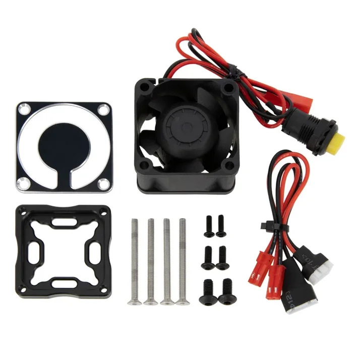 Powerhobby 4028 ESC Cooling Fan Hobbywing MAX6 MAX8 Arrma 6S Firma Black