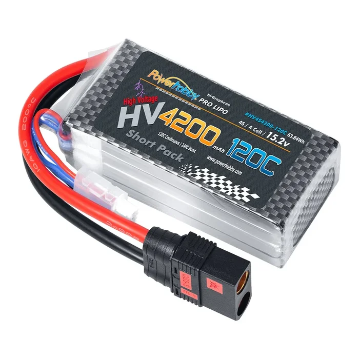 Powerhobby 4S 15.2V 4200mah 120C GRAPHENE + HV Lipo Battery w QS8 Plug
