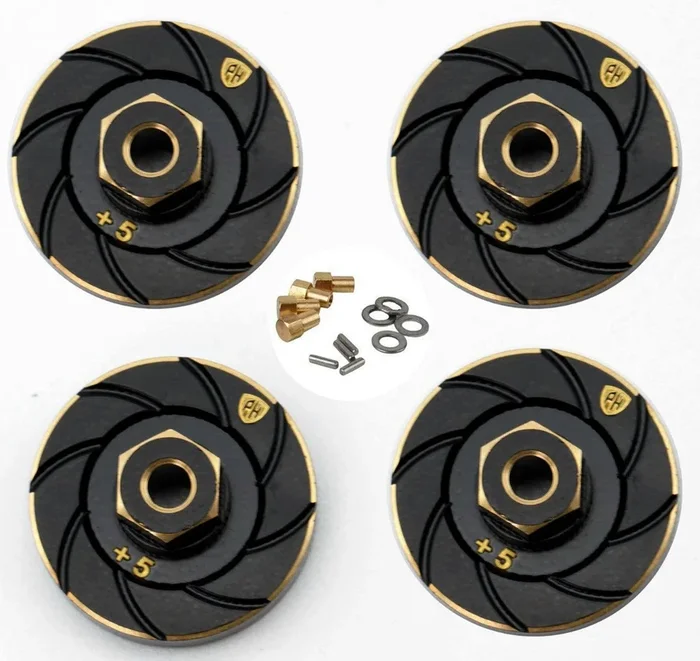 Powerhobby Axial SCX24 Brass Counterweight Wheel Hub Weights Adapter