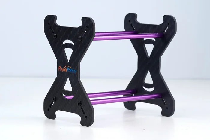 Powerhobby Carbon Fiber Tire Storage Rack FOR 1.0″ Tires 1/24 Purple