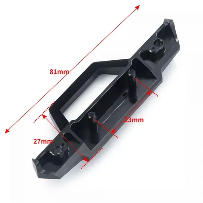 Powerhobby Front Aluminum Bumper Axial SCX24 Jeep / Gladiator / Bronco