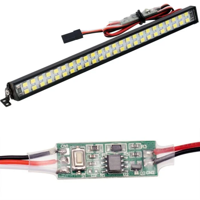 Powerhobby PHBPHLIGHT012 147MM RC Double Row 48 LED Lightbar w/Controller for 1/10 1/8
