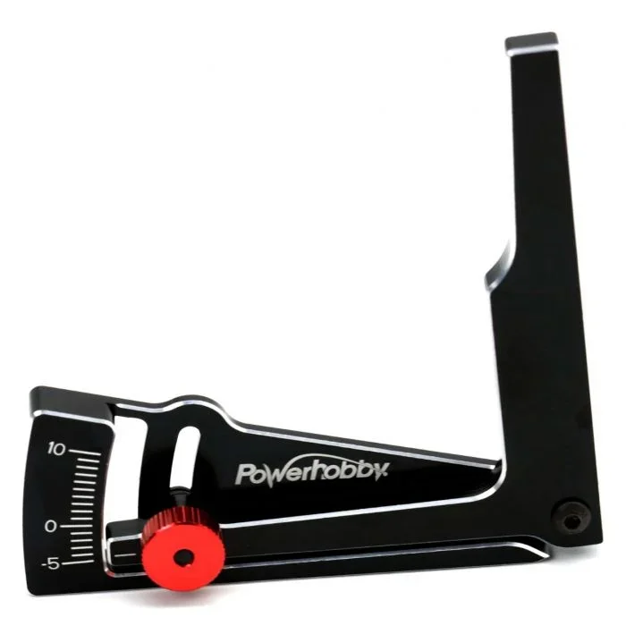 Powerhobby PHT012-Black Aluminum Camber Gauge 85mm RC On Road Car Black
