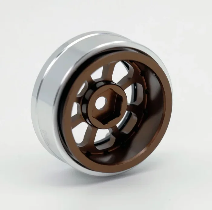 Powerhobby SCX2471 Bronze 1.0″ Aluminum B59 Beadlock Wheels for SCX24 4 Pack