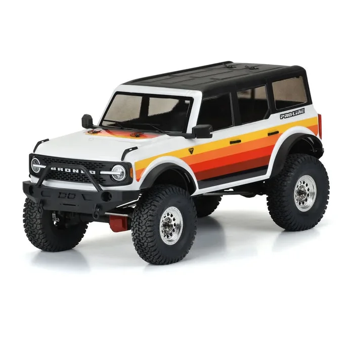 Pro-Line 3570-00 2021 4 Door Bronco Clear Body 1/10 Crawlers with 12.3″ Wheelbase