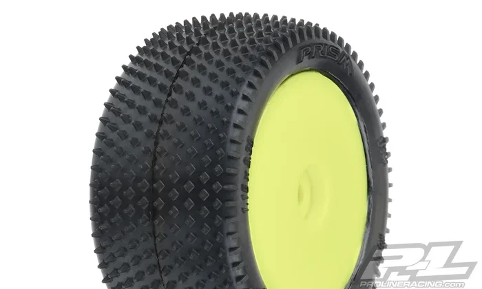 Pro-Line 8297-12 Yellow Rear Wheels with Prism Carpet Tires for Mini-B 1 Pair