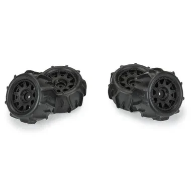 Pro-Line PRO1031110 1/18 Dumont F/R Tires MTD 12mm Black Raid (4) for Granite GROM