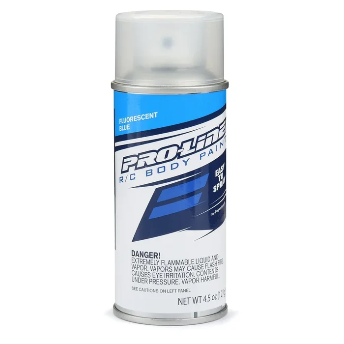 Pro-Line PRO643904 RC Body Spray Polycarbonate Paint FLUORESCENT BLUE Single 4.5 oz (127 g.) Individual Aerosol Can