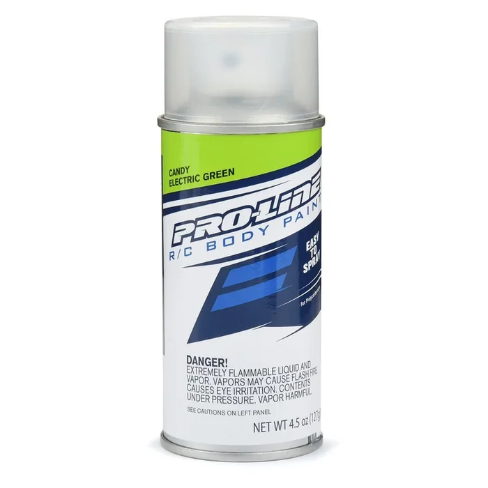 Pro-Line PRO644003 RC Body Spray Polycarbonate Paint CANDY ELECTRIC GREEN Single 4.5 oz (127 g.) Individual Aerosol Can