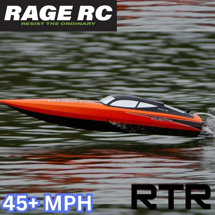 Rage RC Boat Velocity 900BL Deep Vee RTR 45+MPH